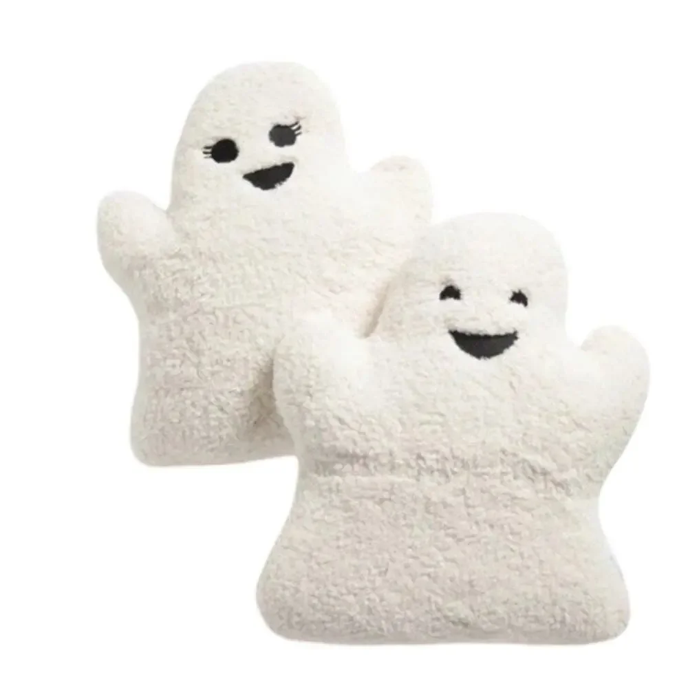 Martha Stewart 16” Plush Ghost Pillows Sherpa Boy Girl Halloween 2 Pack NEW